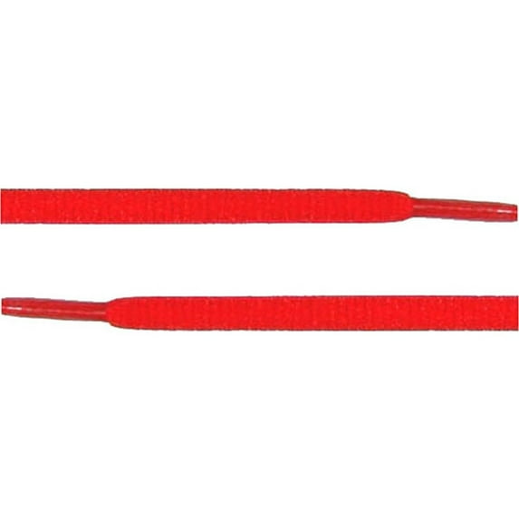 Oval Athletic Shoelaces 1/4" Thick Solid Colors for All Shoes Several Lengths