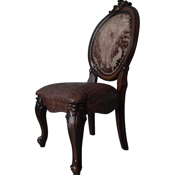 Oval Back Design, Padded Cushions with Lozenge Pattern - Ideal for Dining Room Gatherings