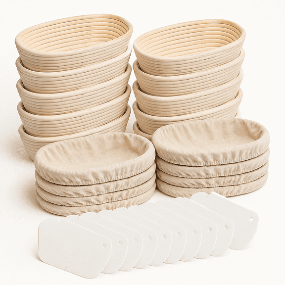 Oval Banneton Bread Proofing Basket, 10 Inch