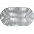 thumbnail image 1 of Oval Bath & Shower Mat 27" x 15" White Anti-Slip PVC with Suction Cups, 1 of 7