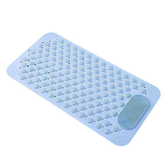 Oval Bathtub Mat with Foot Massage Scrubber Non- Shower Flooring for Enhanced Bathroom and Comfort
