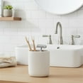 thumbnail image 1 of Evideco French Home Goods Solid Print Oval Tumbler Toothbrush Holders, 1 of 9