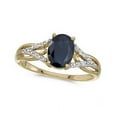 thumbnail image 1 of Oval Blue Sapphire and Diamond Cocktail Ring 14K Yellow Gold (1.52tcw), 1 of 2