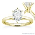 thumbnail image 1 of Oval Brilliant Cut Forever Brilliant Moissanite 6-Prong Solitaire Engagement Ring in 14k Yellow Gold, 1 of 4