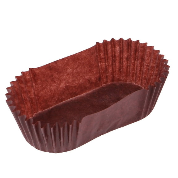 Angoily 1000PCS Brown Paper Cupcake Baking Cups Oval Mini Liners for Cupcakes, Muffins, Mini Snacks, and Mini Loaf Baking