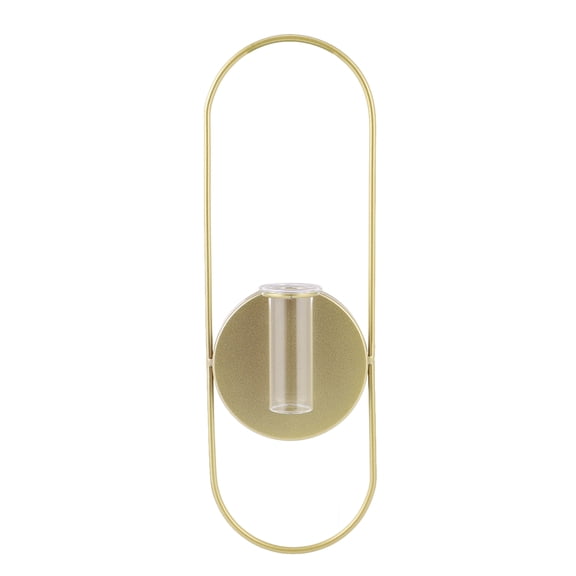 ULTNICE Gold Oval Wall Candlestick 1Set Indoor Use 11.4x3.7x1.4in