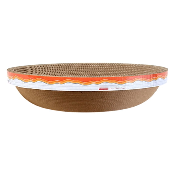 Oval Cardboard Cat Scratcher Lounge Large Cats Bed Scratch Pad Scratching Box, Furniture Protection Training Toy - style:style1;