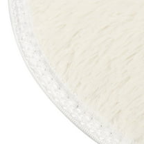 Oval Carpet Floor Mat Beige,Soft Shaggy Area Rug,Fluffy Mini Rug,Oval Non-Slip Bathroom & Bedroom Floor Mat,Cozy Door Mat for Indoor Use,Machine Washable Fuzzy Rug in Multiple Colors(11.81x15.75Inch)