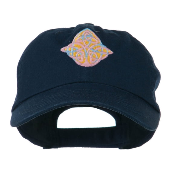Oval Celtic Embroidered Cap - Navy OSFM
