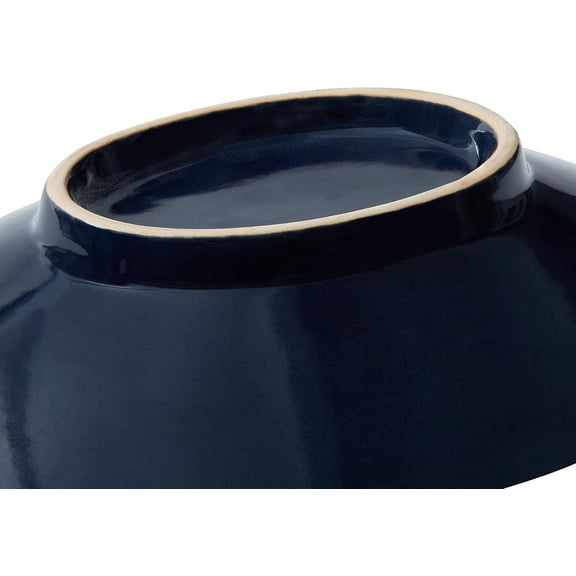 Oval Ceramic Decorative Bowl, Key Dish for Entryway , Small Home Decor Accent, Trinket Tray for Office Home Decor Gift (10'' Starrysky Blue with Glaze Layer)$$Home Decor, Kitchen, & Other