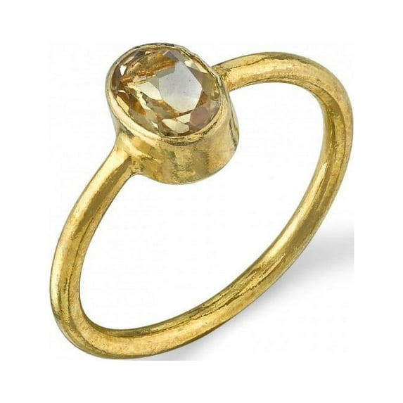 Oval Citrine Ring