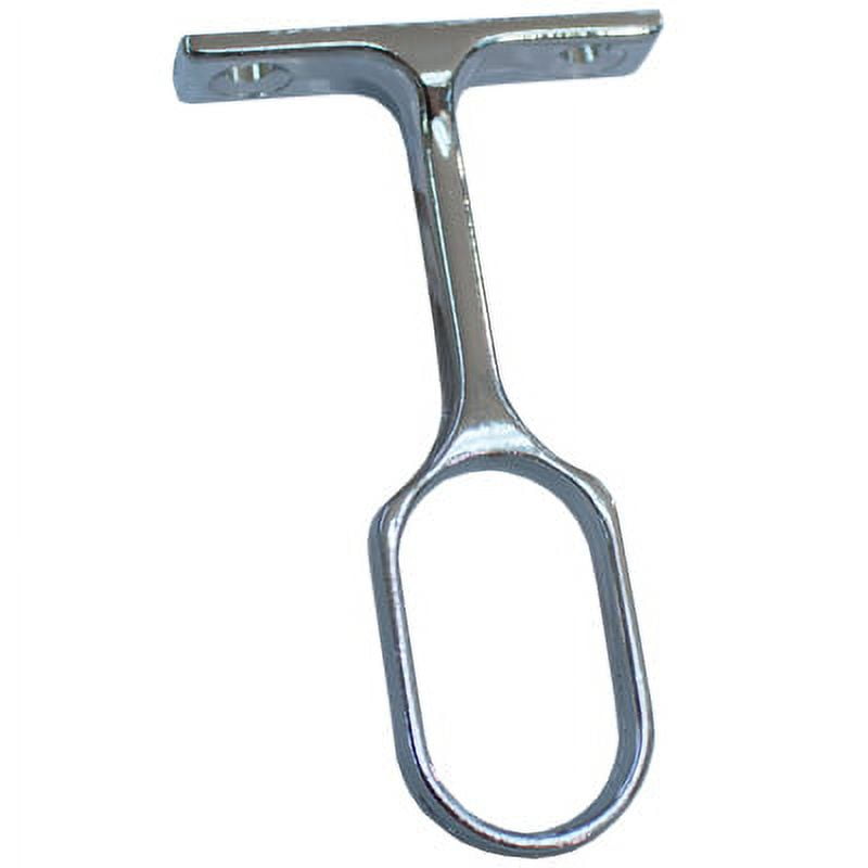 Oval Closet Pole Center Support, Screws Not Included, Dark Bronze by