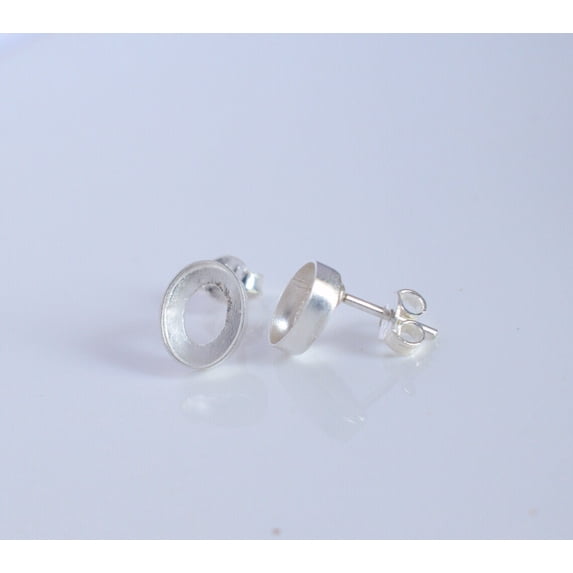 Oval Collet for Earrings