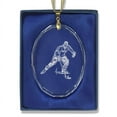 thumbnail image 1 of Oval Crystal Christmas Ornament - Hockey Player Man, 1 of 2
