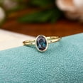 thumbnail image 1 of Oval Cut Alexandrite Engagement Ring 14K Yellow Gold Plated Ring Minimalist Promise Ring Solitaire Ring June Birthstone Ring Gemstone Wedding Ring, 1 of 4