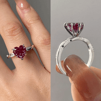 Oval Cut Diamond Engagement Ring in 925 Sterling Silver- Solitaire Ring