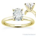 thumbnail image 1 of Oval Cut Forever Brilliant Moissanite 4-Prong Solitaire Engagement Ring in 14k Yellow Gold, 1 of 4