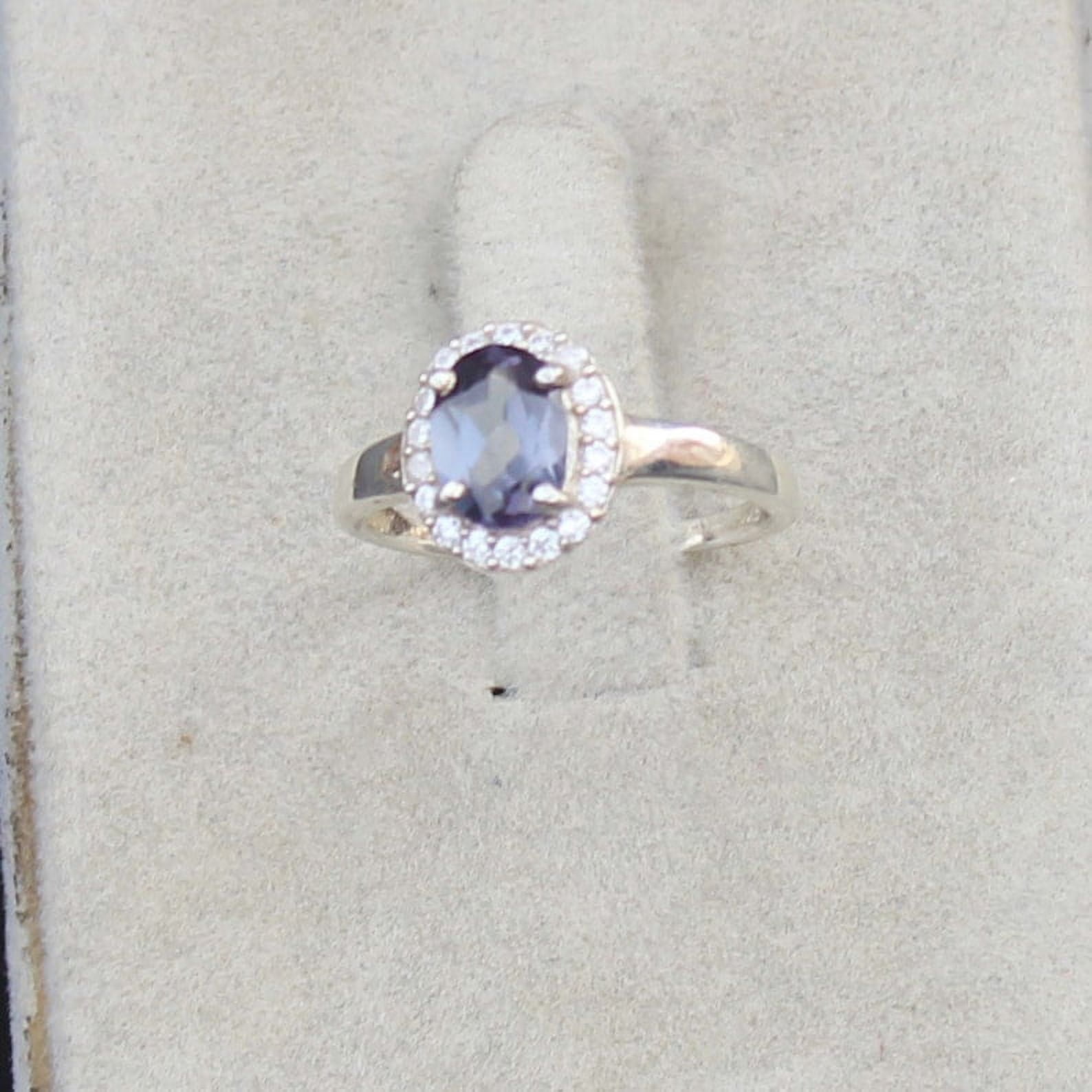 Oval Cut Purple Alexandrite Ring, 925 Sterling Silver Proposal Ring ...