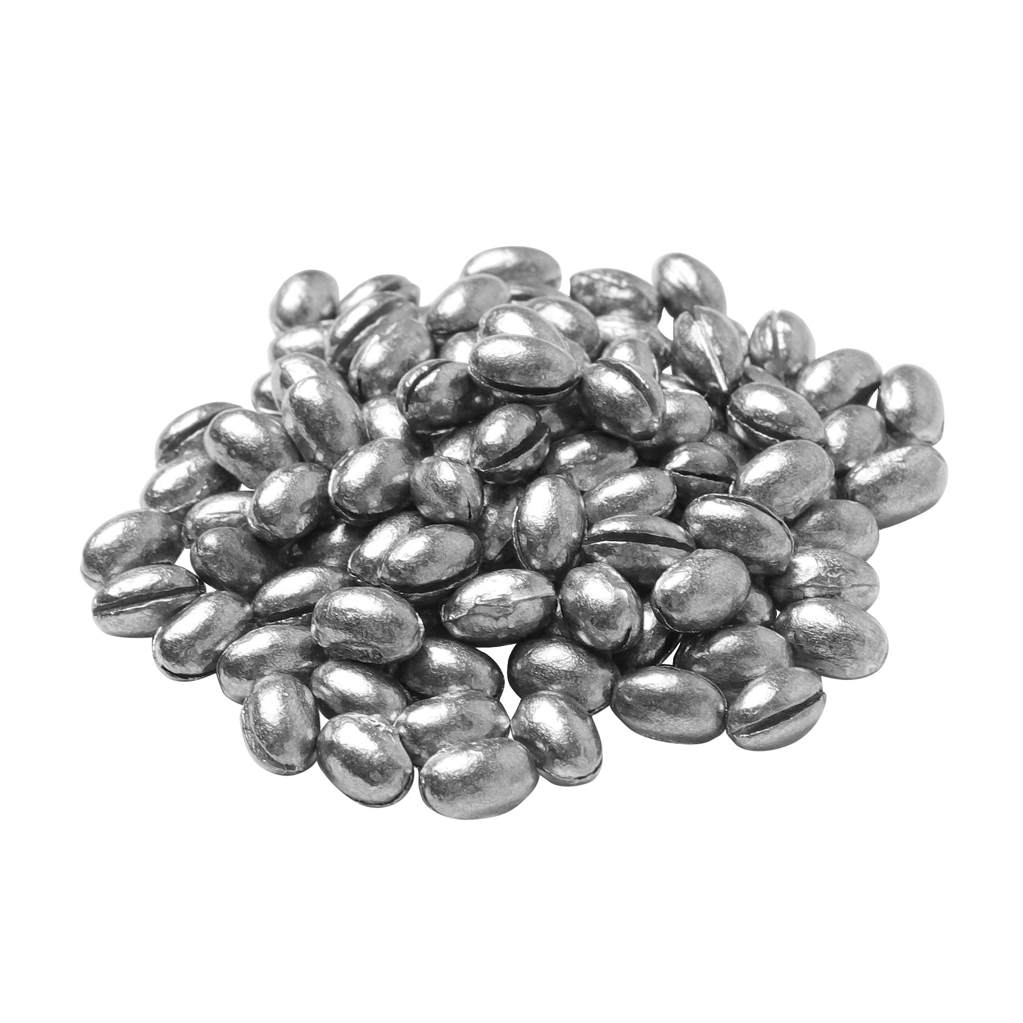 Oval Design Fishing Weights Sinkers, 100Pcs 0.4" x 0.24" Fishing