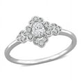 thumbnail image 1 of Oval Diamond Ring, Cluster Halo Diamond Engagement Ring, Perfect Wedding Anniversary Ring For Wife, 2.3 Ct Simulated Diamond, 925 Sterling Silver, 1 of 5