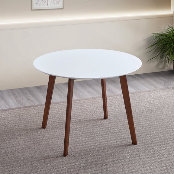 Oval Dining Table with MDF Surface and Solid Wood Legs / Great for Family Gatherings