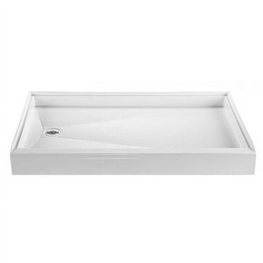 Oval End Drain Air Bath, White - 59.5 x 35.5 x 18.75 in.