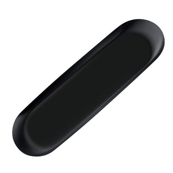 Oval Extra Large Black Tray 30x9.5cm, Stainless Serving Tray Towel Storage Dish Plate Tea Trays Jewelry Plate Decorative Storage Tray, by TINGXIN