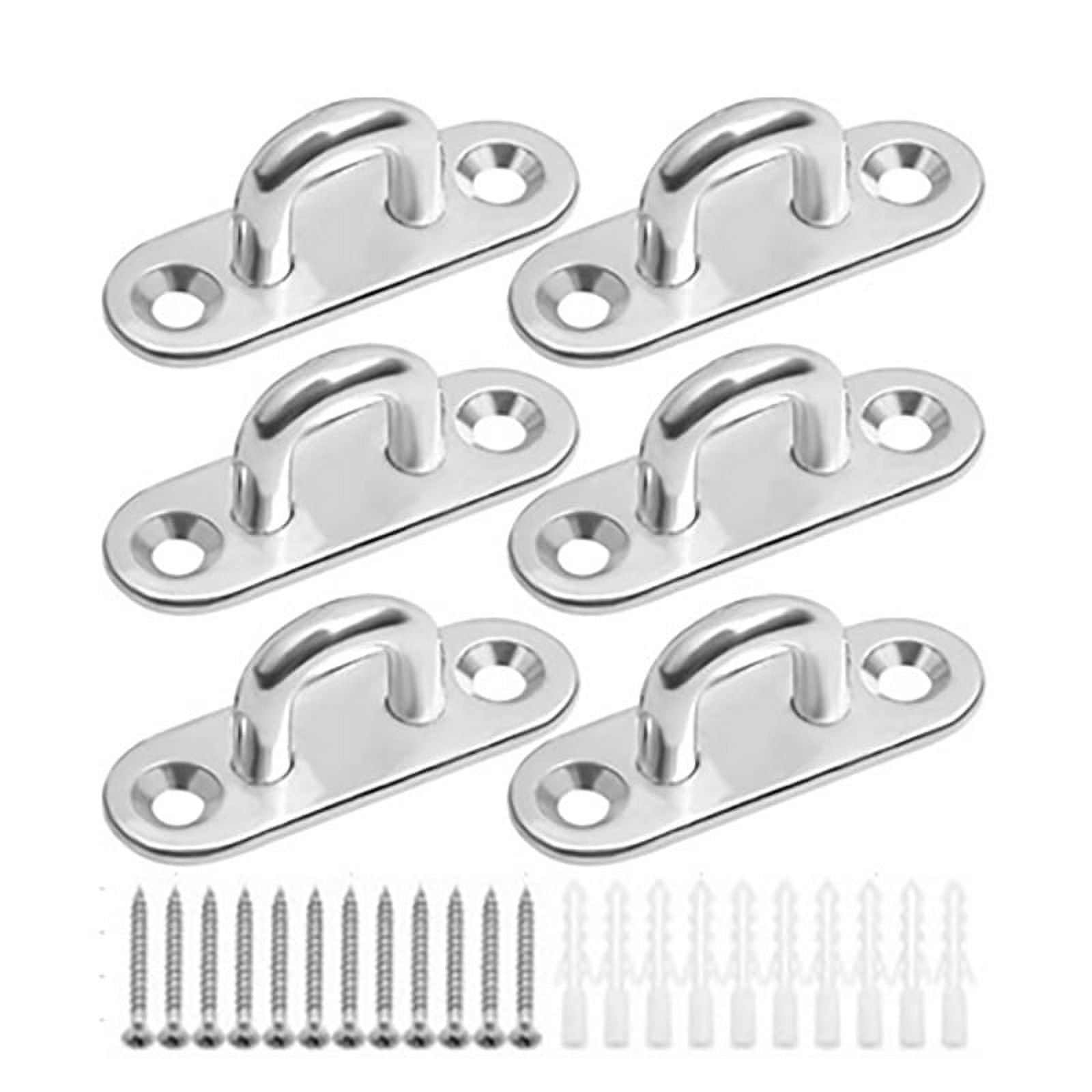 Oval Eye U Shaped Hook Ceiling Wall Mounting Tie Down Rigging Fitness