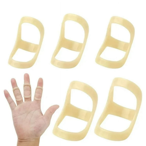 Oval Finger Splint, Finger Support Trigger Finger Splint Finger Straightener Brace For Thumb Middle Pinky or Ring Finger (3,4,5,6,7 Sizes)