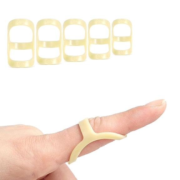 Oval Finger Splints, 5PCS Oval Trigger Finger Splint for Trigger, Trigger Finger Brace for Thumb Middle Pinky or Ring Finger -Size 6,7,8,9,10