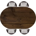 thumbnail image 1 of Oval Fitted Tablecloth with Elastic Edged Rustic Aged Wooden Texture Background Waterproof Wipeable Table Cover for Indoor Outdoor Patio Use, Fits 48"x68" Oval Tables, Style59, 1 of 4
