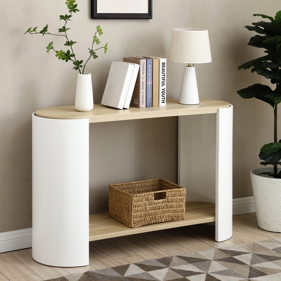 Oval Floor Table with Easy Assembly / Convenient for Home Use