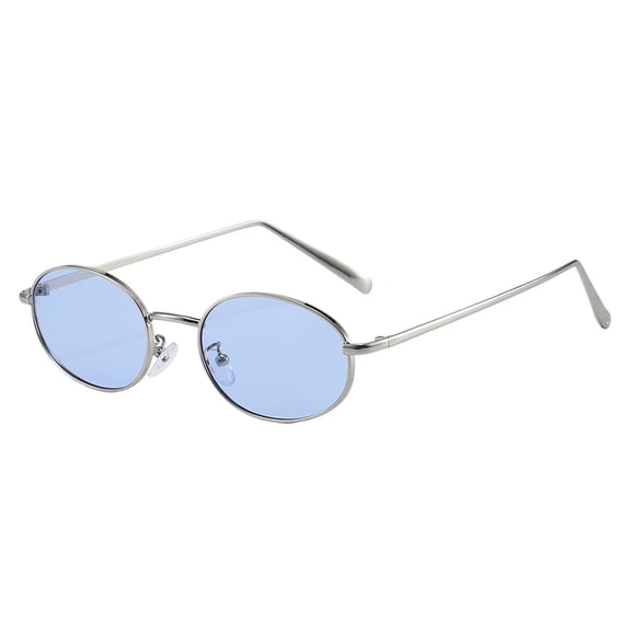 Glasses for Cycling Oval Frame Eyewear for All Ages Fashionable Narrow Lightweight Aluminum Frame and Adjustable