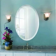 Oval Frameless Mirror By Spancraft Glass