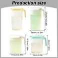 thumbnail image 1 of Oval Fridge Door Pitcher With Lid And Top Spout, Freezer & Dishwasher Safe Plastic Beverage Jug With Measuring Marks For Juice, Iced Tea And Homemade Cold Drinks, 1 of 8