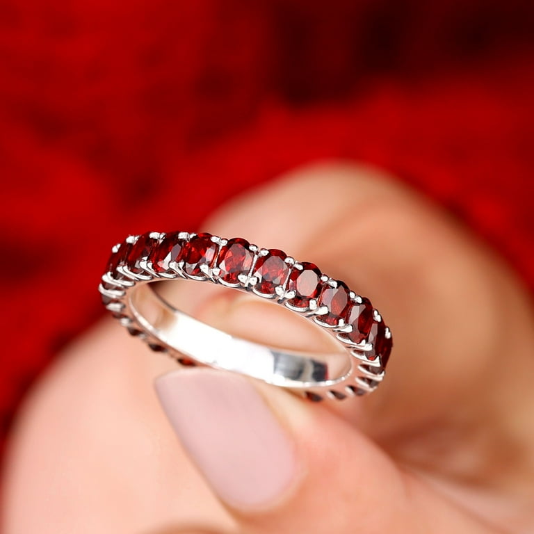 January birthstone store wedding rings