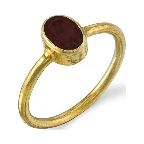Oval Garnet Ring