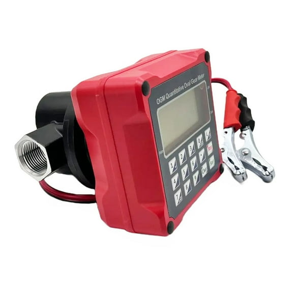 Oval Gear DC12v/24v AC Electronic Preset Quantitative Oil Flow Meter For Gasoline