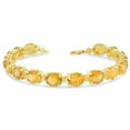 thumbnail image 1 of Oval Genuine Citrine (9 X 7) Tennis Bracelet In Yellow Gold, 1 of 1