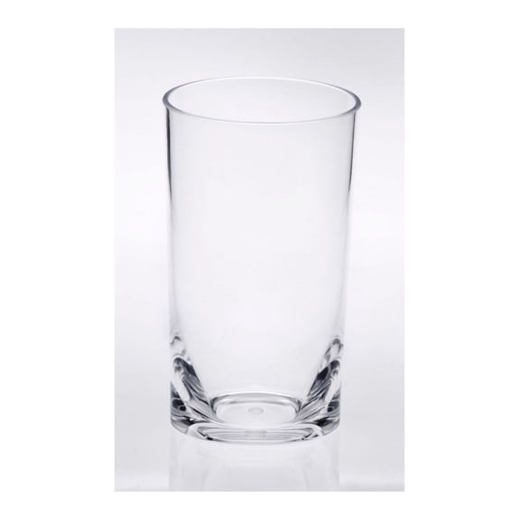 Oval Halo Tritan Glasses Drinking Set of 4 Hi Ball (15oz), Plastic Drinking Glasses, BPA Free Cocktail Glasses, Drinkware Set, Plastic Water