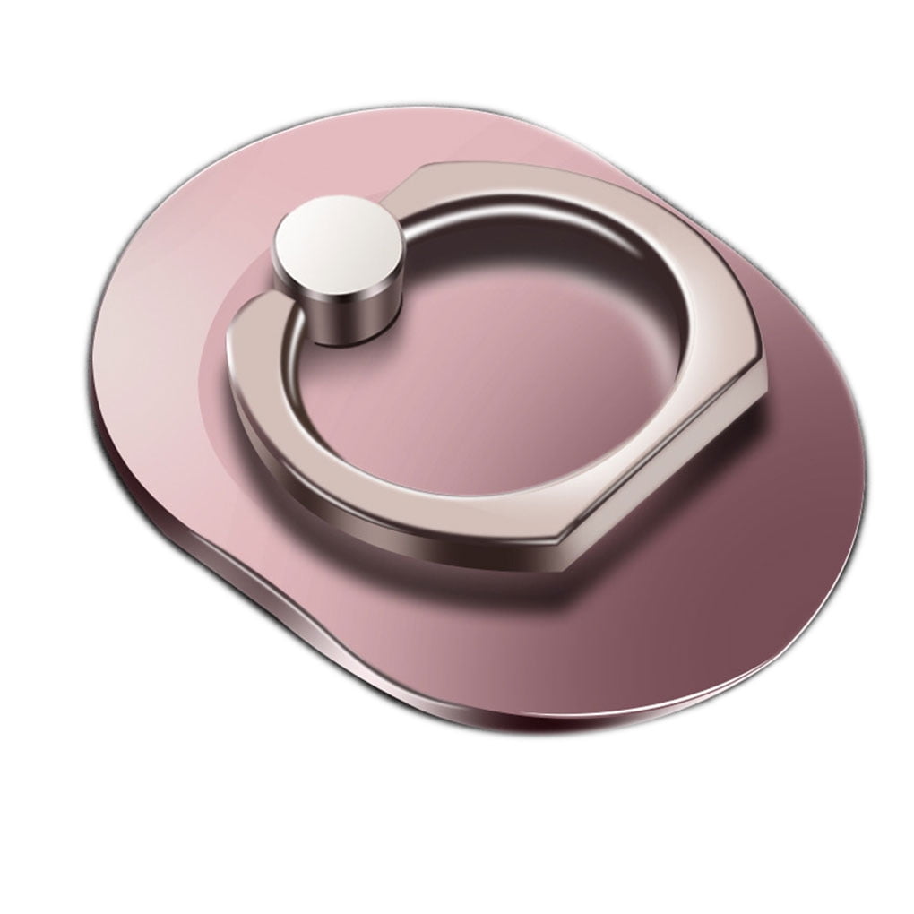 Oval Hand Ring Mobile Phone Stand Holder Smart Phone Car Mount Stand Grip Ring Accessories Rose