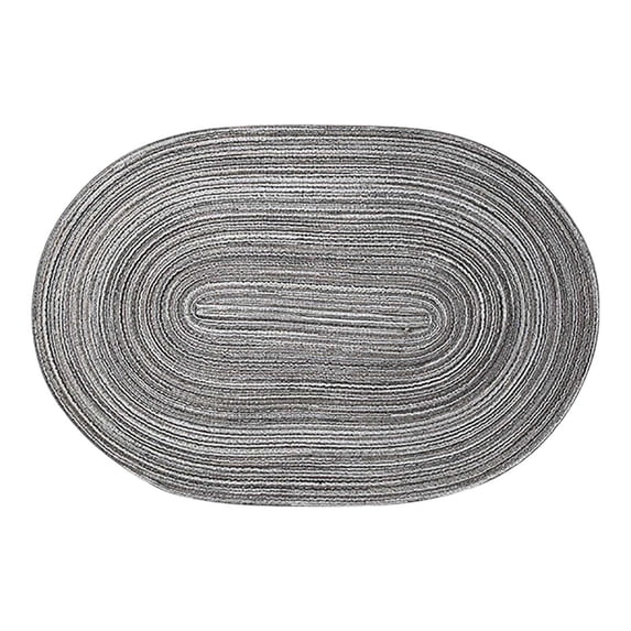 Oval Hand Woven Placemat 17.7 x 11.8 Inches Heat Resistant Table Mat for Dining Kitchen Durable Washable Wicker Style