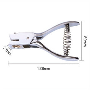 Oval Hole Puncher, Manual PVC Card Slot Punch Tool, Durable Office Stationery for Photo Badge, Tag Making, Scrapbooking and Handcraft DIY Projects
