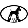 thumbnail image 1 of Oval IRISH TERRIER Silhouette 3M Reflective sticker| Ireland dog breed, 1 of 3