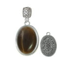 thumbnail image 1 of Oval - Imitation Cat's Eye - Brown - God Mother Charm Bead, 1 of 1