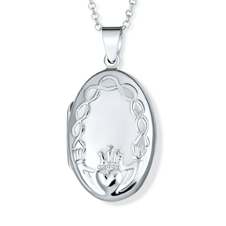 Celtic store locket necklace