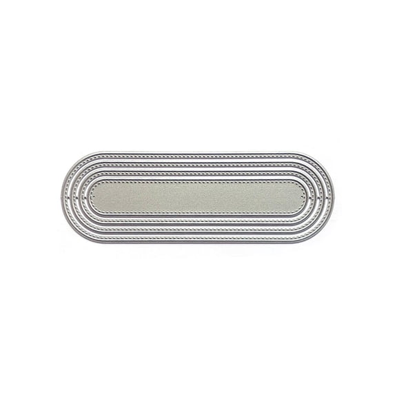 Oval Label Cutting Dies Metal Die Cuts Embossing Stencils for DIY Scrapbooking Album Card Photo Decoration Template Mold