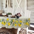 thumbnail image 1 of Oval Lemon Tablecloth 60x84inch, French Lemon Country Farmhouse Spring Summer Waterproof Wrinkle Resistant Washable Tablecloth for Indoor and Outdoor, Holiday Kitchen Restaurant and Party, 1 of 6