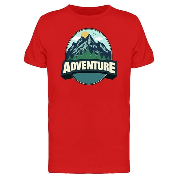Oval Logo Adventure Mountains Tee Men's -Image by Shutterstock