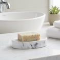 thumbnail image 1 of Evideco French Home Goods Marble White Soap Dish Cup Only Modern Neoclassical Dolomite Soap Dish, 1 of 8